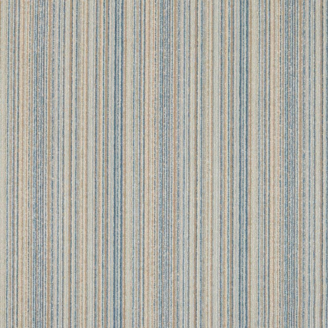 Blue Stain Resistant Performance Pet Friendly Small Scale Stripe Textured Upholstery Fabric by The Yard - SKU: Payton Oasis